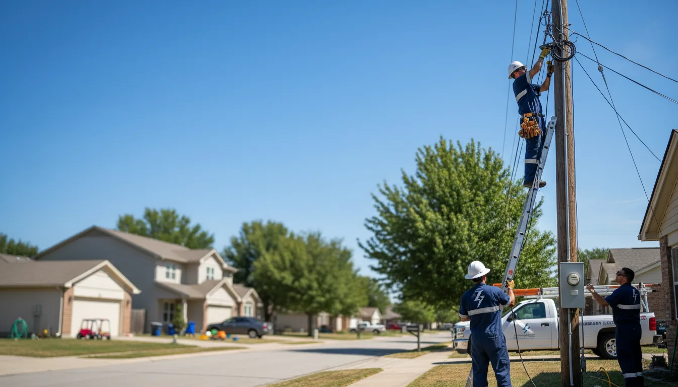 Residential electrician providing installation services in Ochlocknee, GA